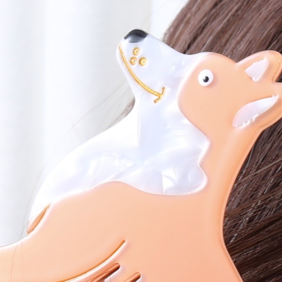 ❤️❤️FREE Dog Corgi Puppy Hipster Hip Chic Girly Modern Vaca Gift Art Hair Comb - Picture 5 of 5